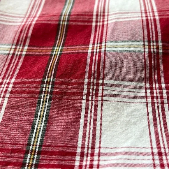 Abercrombie Short Sleeve Button Down Shirt, Red Plaid | L Boys - Picture 10 of 11